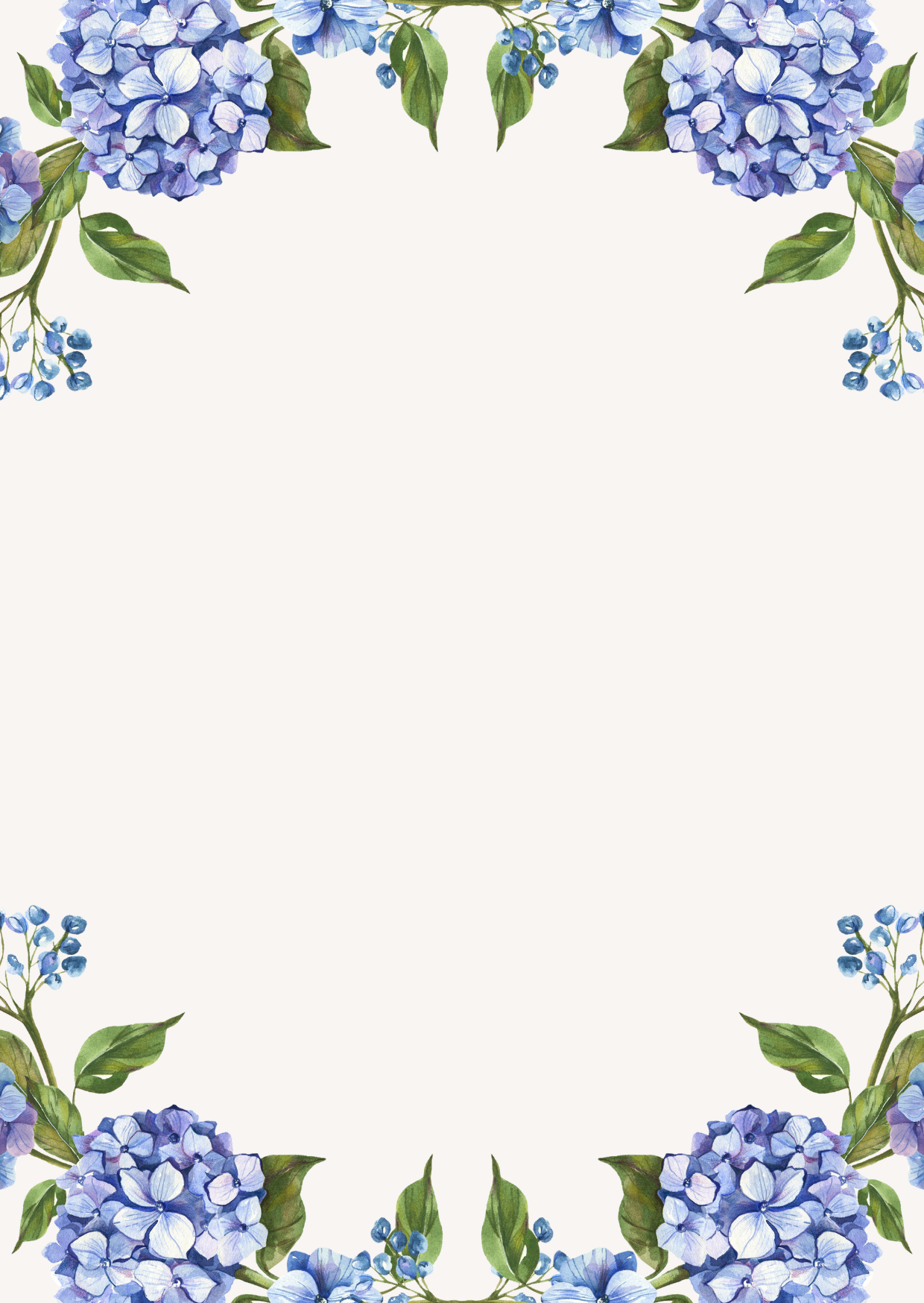 Gardenia Garden wedding invitation template - Professional design for digital and paper invitations
